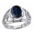 thumbnail image 1 of Tommaso Design� Genuine Large Oval Sapphire Ring, 1 of 9