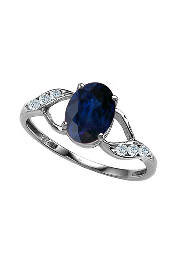 � Genuine Oval Sapphire Ring