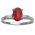 thumbnail image 1 of Tommaso Design� Genuine Ruby and Diamond Engagement Ring, 1 of 9