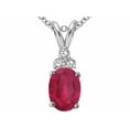 thumbnail image 1 of Tommaso Design� Genuine Ruby and Diamond Pendant Necklace, 1 of 8