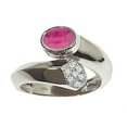 thumbnail image 1 of Tommaso Design� Genuine Ruby and Diamond Ring, 1 of 8
