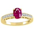 thumbnail image 1 of Tommaso Design� Genuine Ruby and Diamond Solitaire Engagement Ring, 1 of 9
