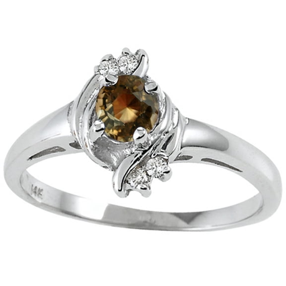 Tommaso Design� Genuine Smoky Quartz Ring