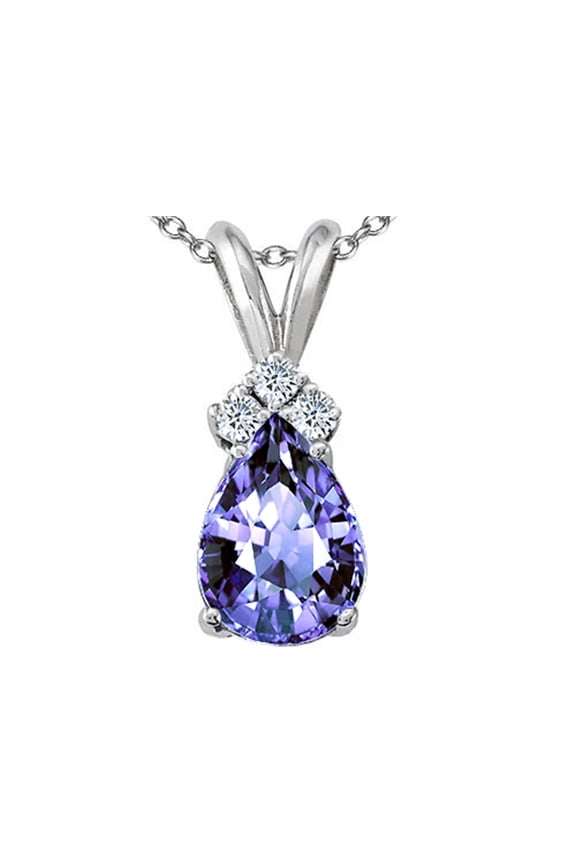 Genuine Tanzanite Pendant Necklace