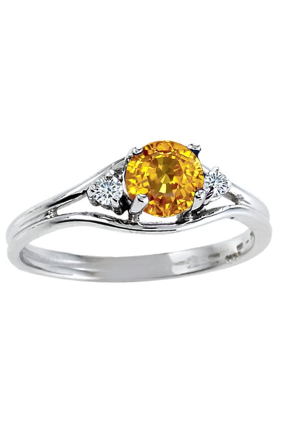 � Genuine Yellow Sapphire Ring