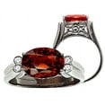 thumbnail image 1 of Tommaso Design� Large Oval 10x8mm Genuine Garnet Ring, 1 of 9