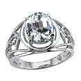 thumbnail image 1 of Tommaso Design� Large Oval Genuine White Topaz Ring, 1 of 9