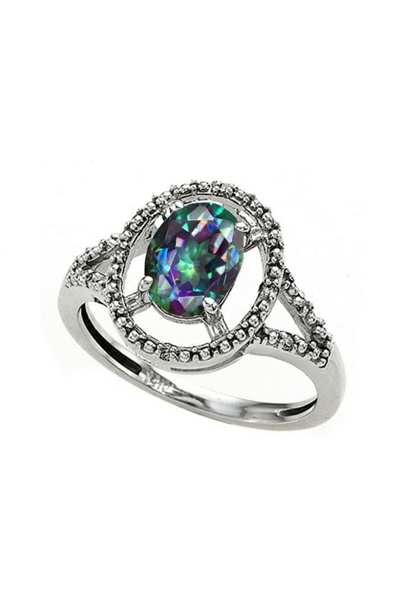 � Mystic Rainbow Topaz Ring