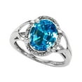 thumbnail image 1 of Tommaso Design� Oval 10x8mm Genuine Blue Topaz Ring, 1 of 9