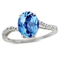 thumbnail image 1 of Tommaso Design� Oval 10x8mm Genuine Blue Topaz Ring, 1 of 9