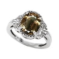 thumbnail image 1 of Tommaso Design� Oval 10x8mm Genuine Smoky Quartz Ring, 1 of 9