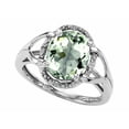 thumbnail image 1 of Tommaso Design� Oval 10x8mm Green Amethyst Ring, 1 of 9