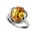 thumbnail image 1 of Tommaso Design� Oval 12x10mm Genuine Citrine Ring, 1 of 9