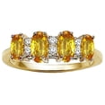 thumbnail image 1 of Tommaso Design� Oval 5x3mm Genuine 4 Stone Citrine Ring, 1 of 9