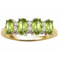 thumbnail image 1 of Tommaso Design� Oval 5x3mm Genuine 4 Stone Peridot Band, 1 of 9