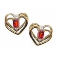 thumbnail image 1 of Tommaso Design� Oval 5x3mm Genuine Garnet Earrings, 1 of 9