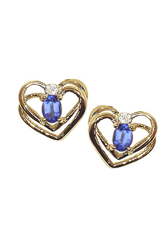 � Oval 5x3mm Genuine Tanzanite Earrings
