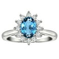 thumbnail image 1 of Tommaso Design� Oval 7x5 mm Genuine Blue Topaz Ring, 1 of 9