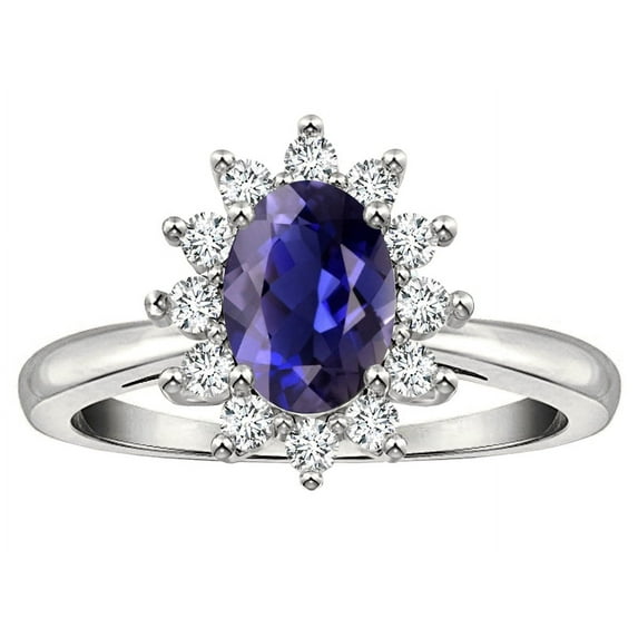 Tommaso Design� Oval 7x5 mm Genuine Iolite Ring