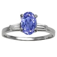 thumbnail image 1 of Tommaso Design� Oval 7x5 mm Genuine Tanzanite Engagement Ring, 1 of 9