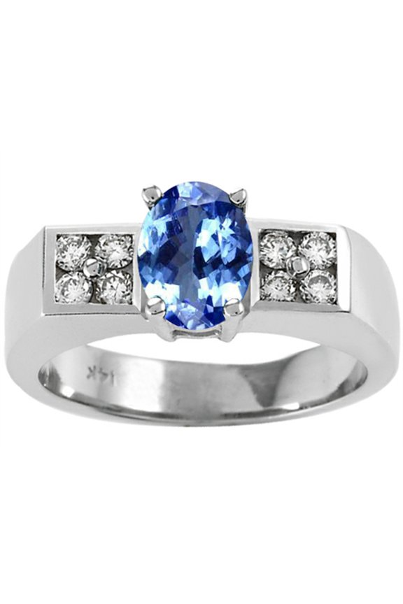 � Oval 7x5 mm Genuine Tanzanite Ring