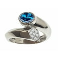 thumbnail image 1 of Tommaso Design� Oval 7x5mm Genuine Blue Topaz Ring, 1 of 9