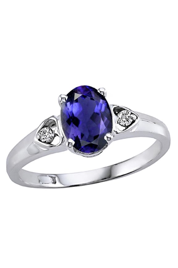 � Oval 7x5mm Genuine Iolite Ring
