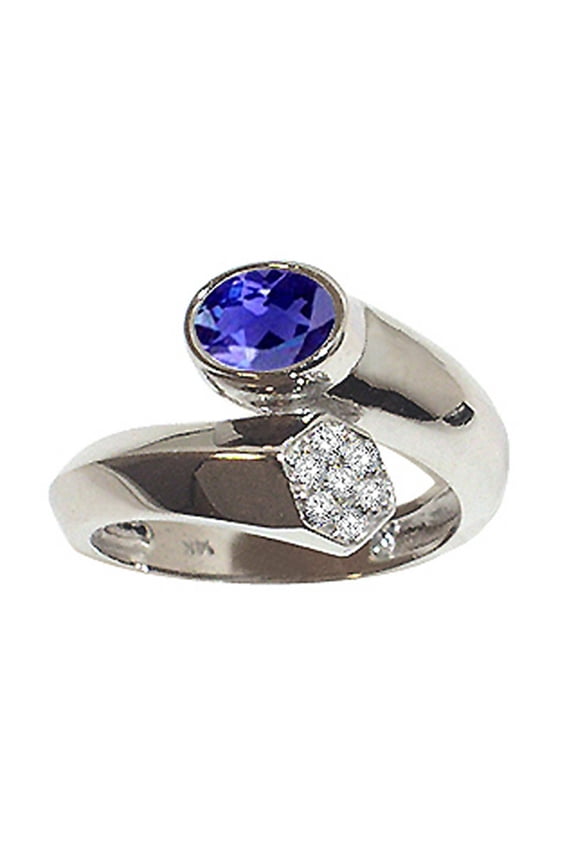� Oval 7x5mm Genuine Iolite Ring