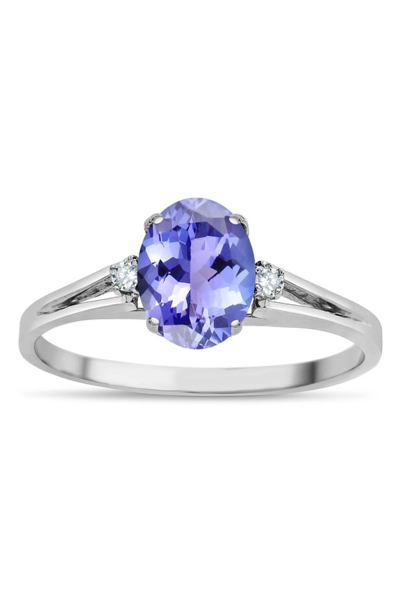 � Oval 7x5mm Genuine Tanzanite Ring