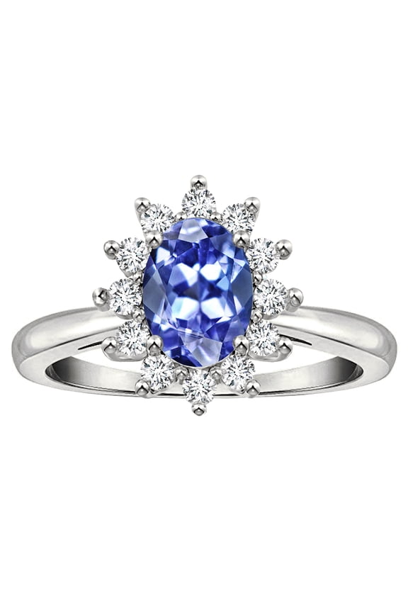 � Oval 7x5mm Genuine Tanzanite Ring