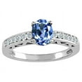 thumbnail image 1 of Tommaso Design� Oval 7x5mm Genuine Tanzanite Solitaire Engagement Ring, 1 of 9