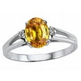 thumbnail image 1 of Tommaso Design� Oval 7x5mm Genuine Yellow Sapphire Ring, 1 of 9