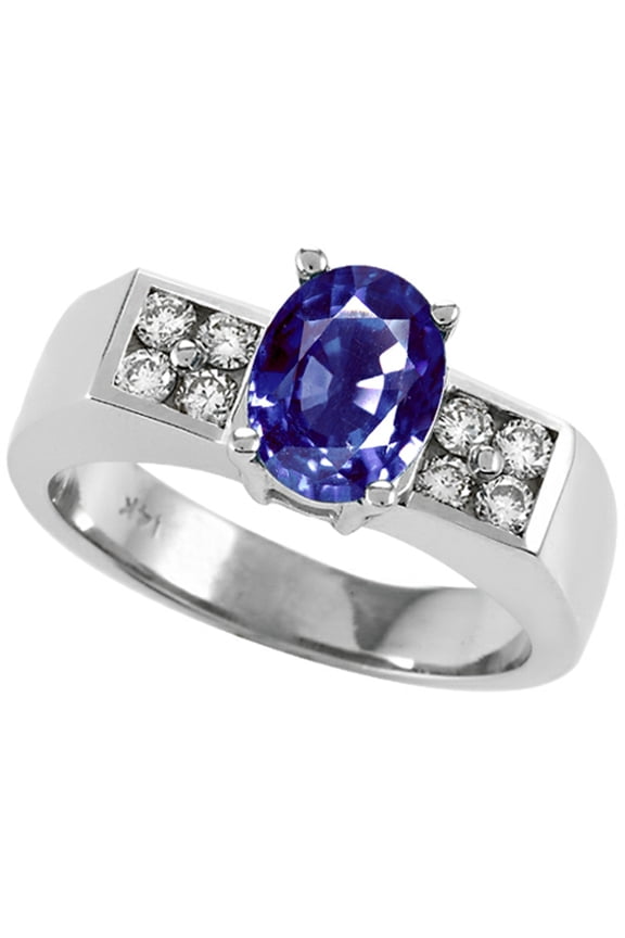 � Oval 8x6 mm Genuine Iolite Ring