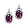 thumbnail image 1 of Tommaso Design� Oval 8x6mm Genuine Rhodolite Earrings, 1 of 8