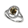 thumbnail image 1 of Tommaso Design� Oval 8x6mm Genuine Smoky Quartz Ring, 1 of 9
