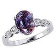 thumbnail image 1 of Tommaso Design� Oval 8x6mm Simulated Alexandrite Ring, 1 of 9