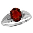 thumbnail image 1 of Tommaso Design� Oval 9x7 Genuine Garnet Ring, 1 of 8
