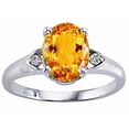 thumbnail image 1 of Tommaso Design� Oval 9x7 mm Genuine Citrine Ring, 1 of 9