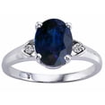 thumbnail image 1 of Tommaso Design� Oval 9x7 mm Genuine Sapphire Ring, 1 of 8
