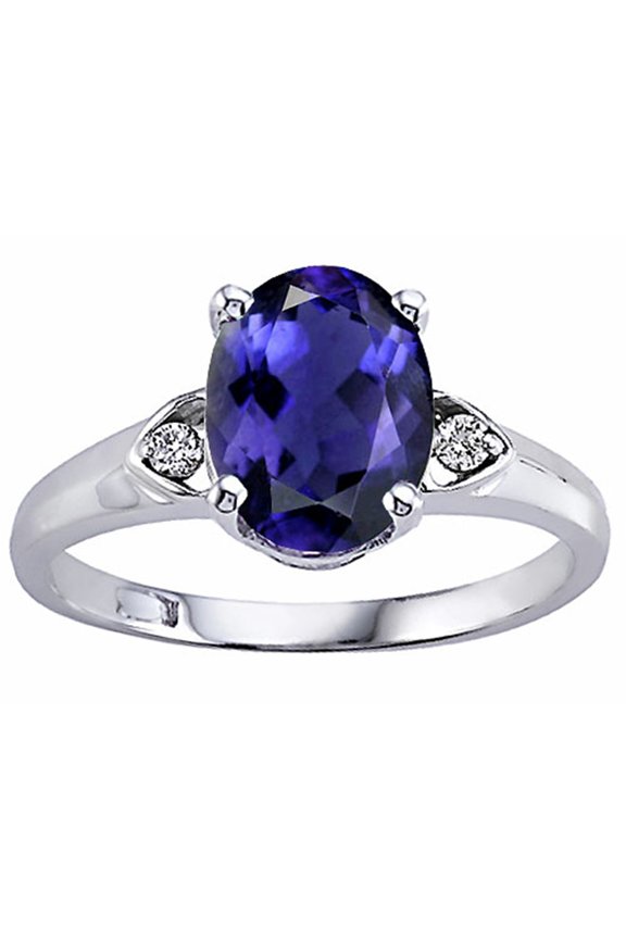� Oval 9x7mm Genuine Iolite Ring