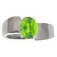 thumbnail image 1 of Tommaso Design� Oval 9x7mm Genuine Peridot Ring, 1 of 9
