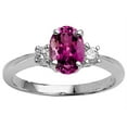 thumbnail image 1 of Tommaso Design� Oval 9x7mm Genuine Rhodolite Engagement Ring, 1 of 9