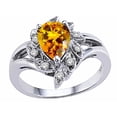 thumbnail image 1 of Tommaso Design� Pear Shape 8x6mm Genuine Citrine Ring, 1 of 9