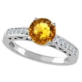 thumbnail image 1 of Tommaso Design� Round 7mm Genuine Citrine Solitaire Engagement Ring, 1 of 9