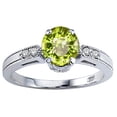thumbnail image 1 of Tommaso Design� Round 7mm Genuine Peridot Engagement Ring, 1 of 9