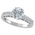 thumbnail image 1 of Tommaso Design� Round 7mm Genuine White Topaz Solitaire Engagement Ring, 1 of 1