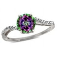 thumbnail image 1 of Tommaso Design� Round 7mm Mystic Rainbow Topaz s Bypass Ring, 1 of 8