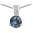 thumbnail image 1 of Tommaso Design� Round 7mm Rainbow Mystic Topaz Pendant Necklace, 1 of 9