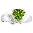 thumbnail image 1 of Tommaso Design� Trillion 7mm Genuine Peridot Ring, 1 of 9