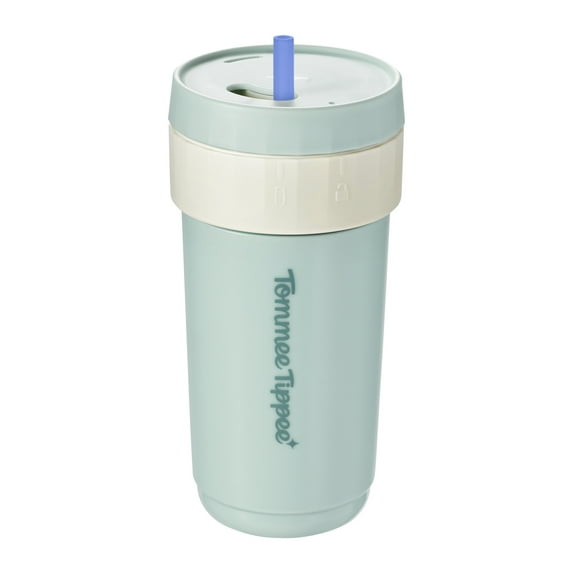 Tommee Tippee 3-in-1 Insulated Toddler Convertible Cup, 18m+, 10oz, Spill-Proof, Mint, 1 Pack